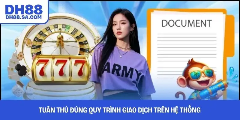 Tuân thủ đúng quy trình giao dịch trên hệ thống
